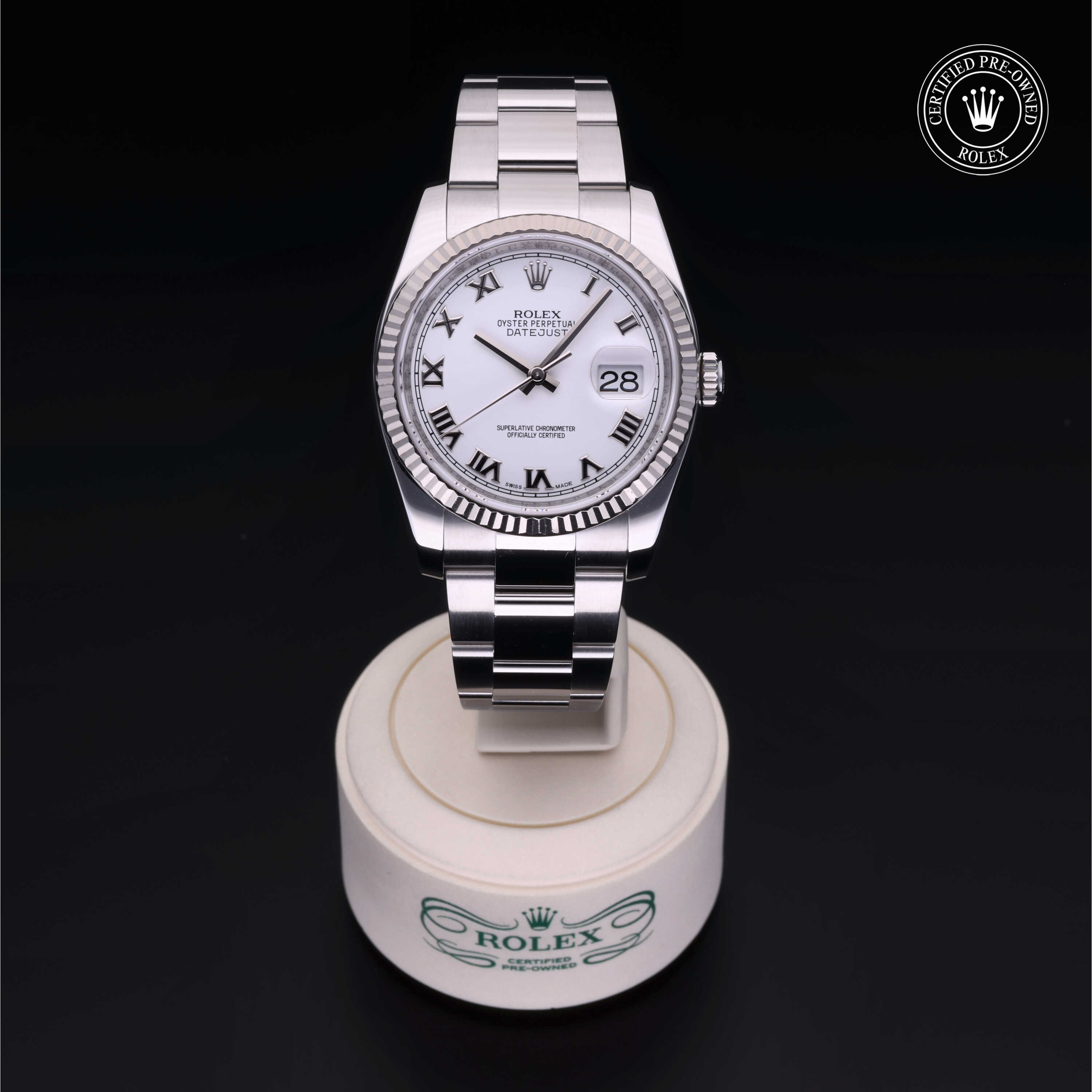 Rolex Datejust in Oystersteel and white gold M116234-0090 at Alson Jewelers