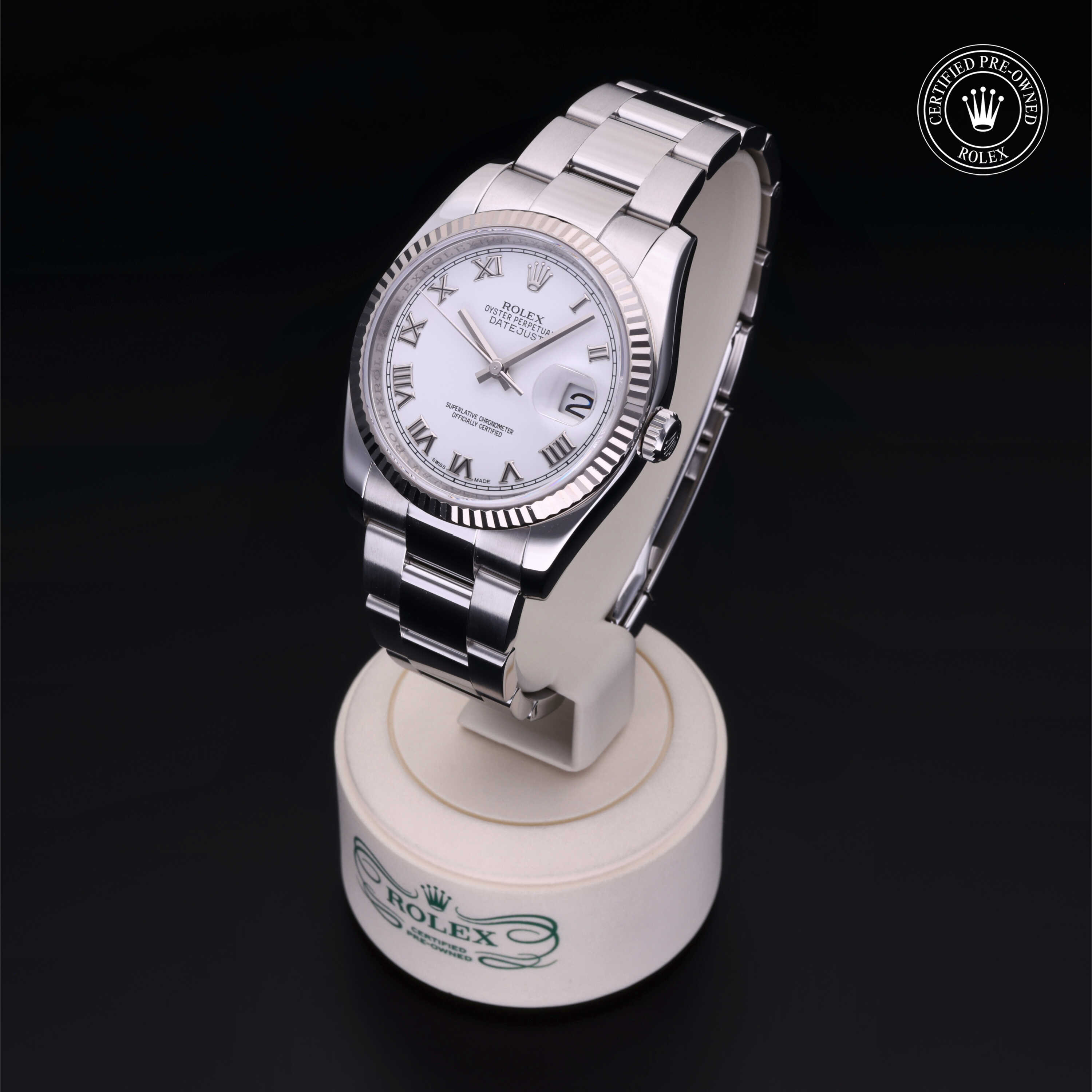 Rolex Datejust in Oystersteel and white gold M116234-0090 at Alson Jewelers