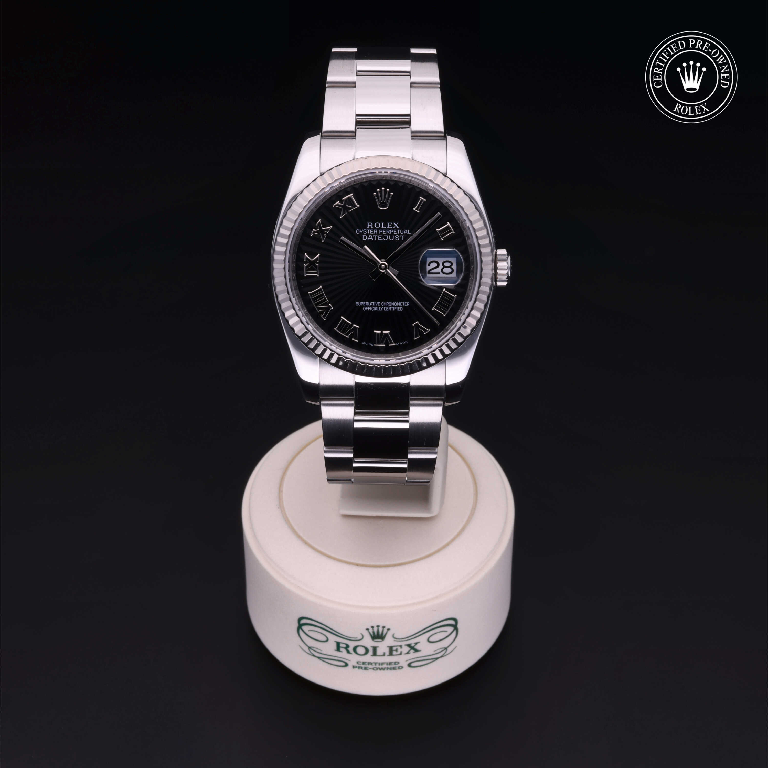 Rolex Datejust in Oystersteel and white gold M116234-0067 at Alson Jewelers