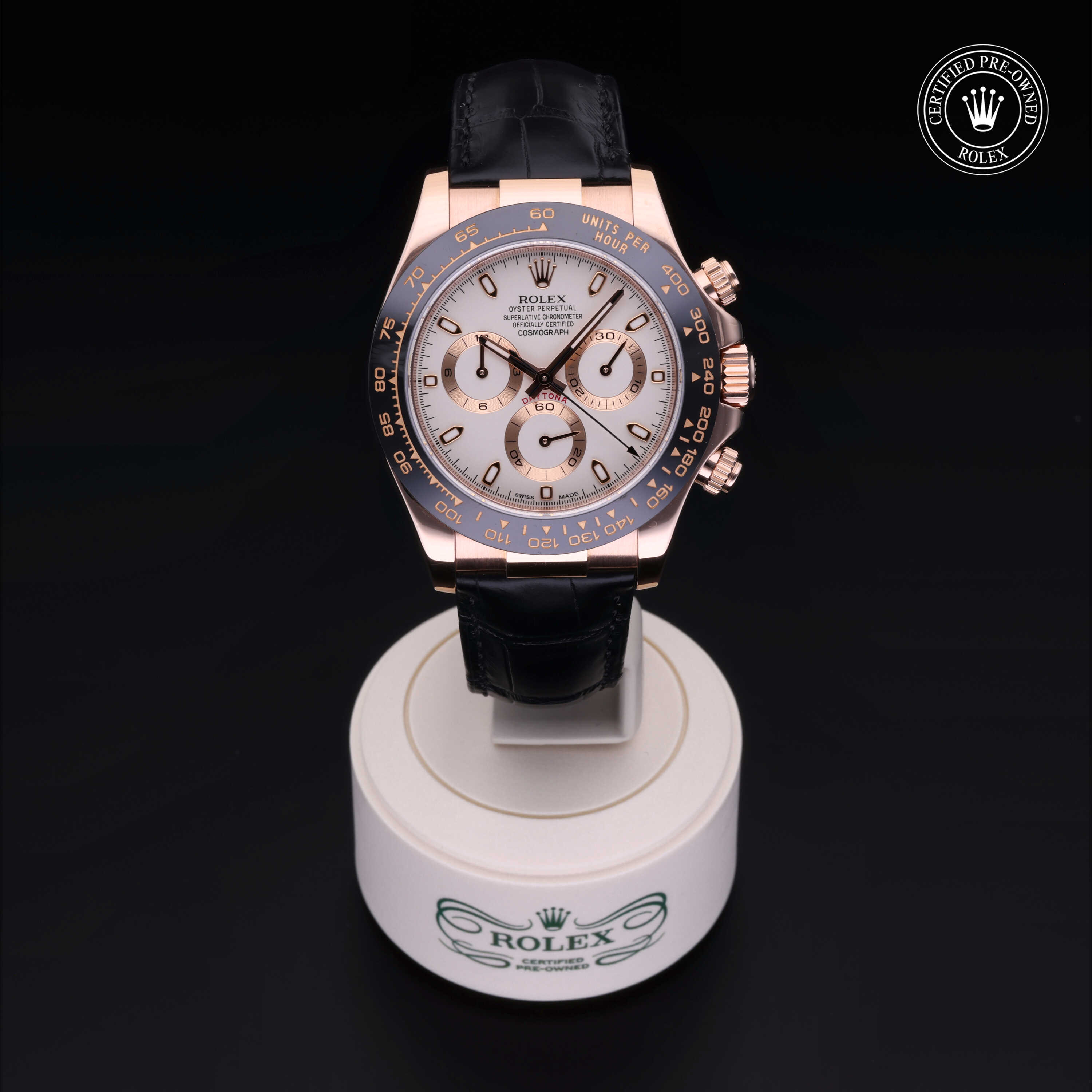 Rolex Cosmograph Daytona in 18 ct Everose gold M116515LN-0003 at Alson Jewelers