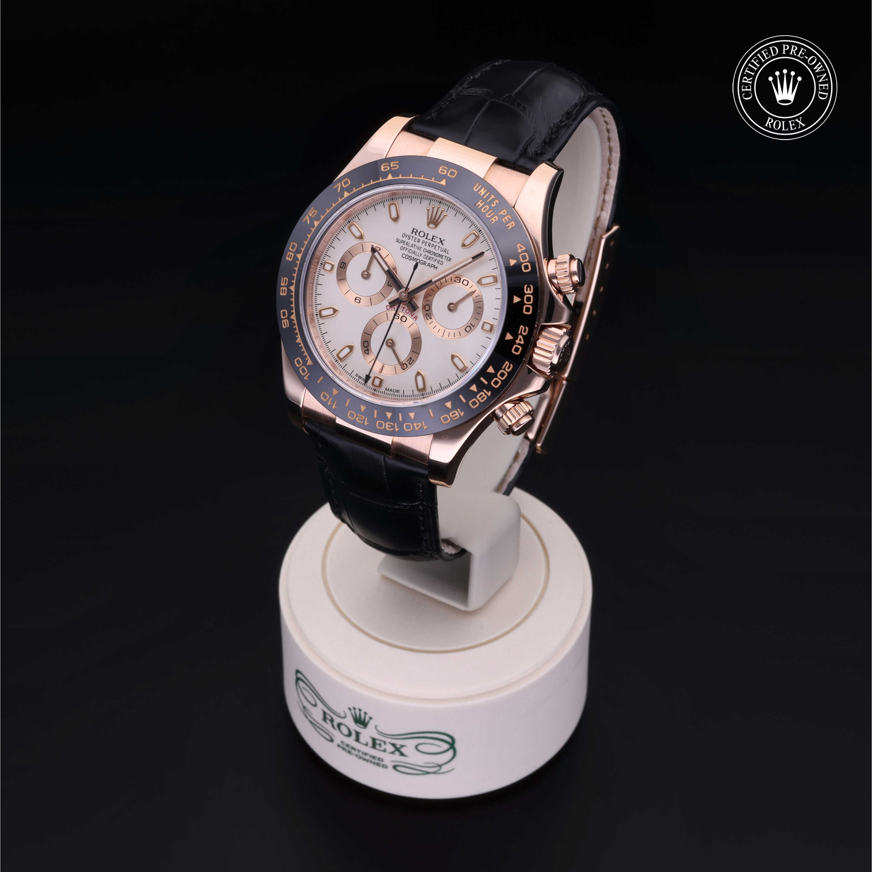 Rolex Cosmograph Daytona in 18 ct Everose gold M116515LN-0003 at Alson Jewelers