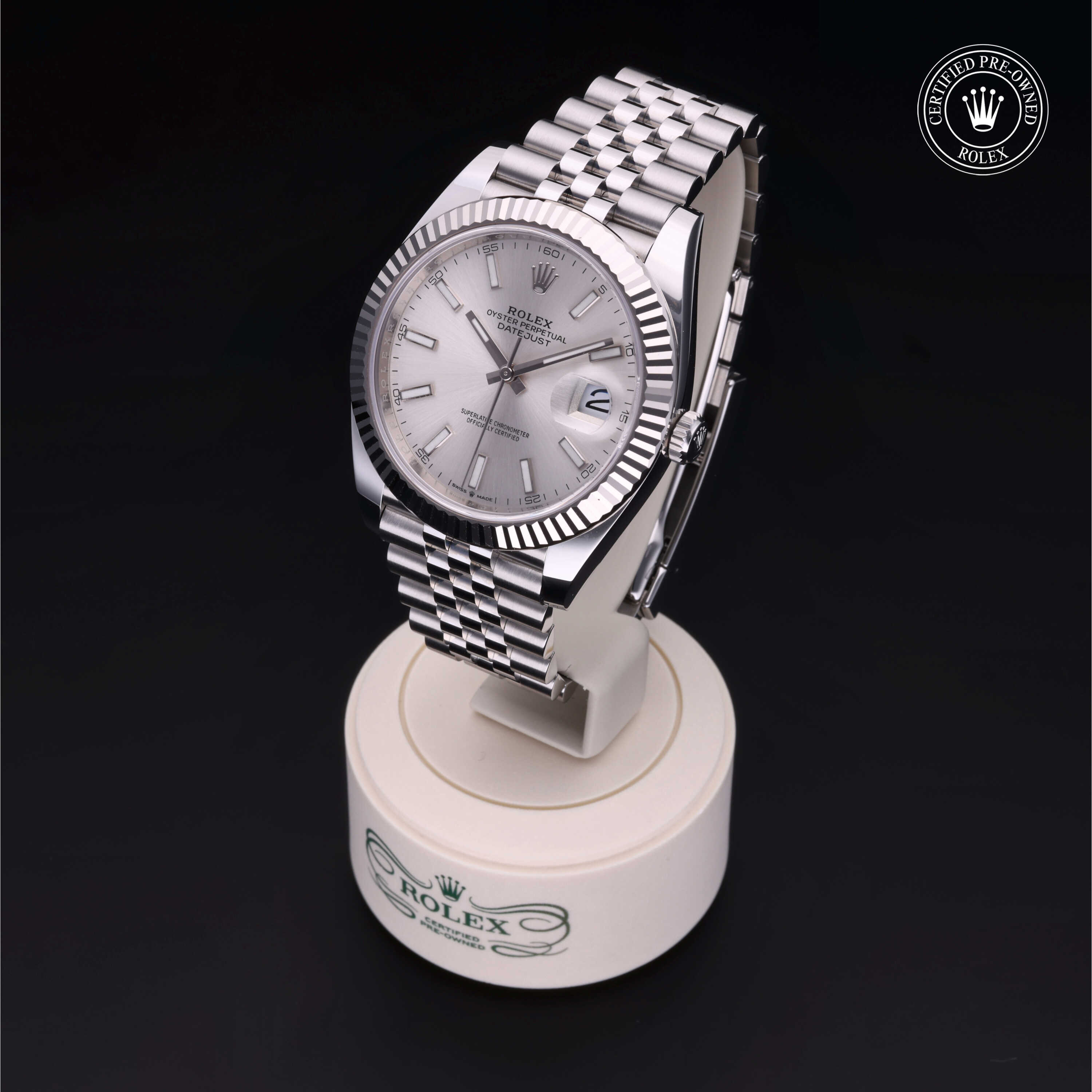 Rolex Datejust in Oystersteel and white gold M126334-0004 at Alson Jewelers