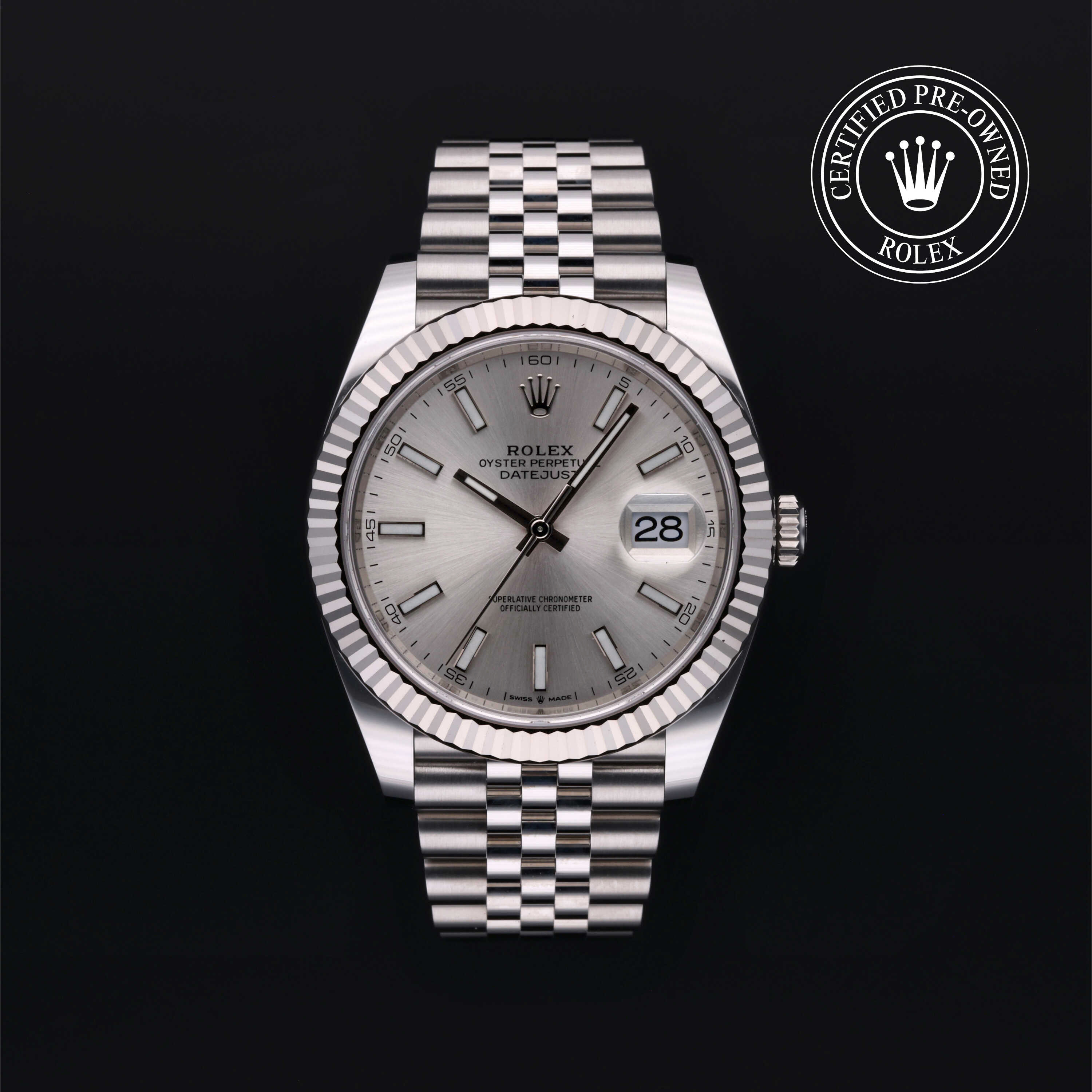 Rolex Datejust in Oystersteel and white gold M126334-0004 at Alson Jewelers