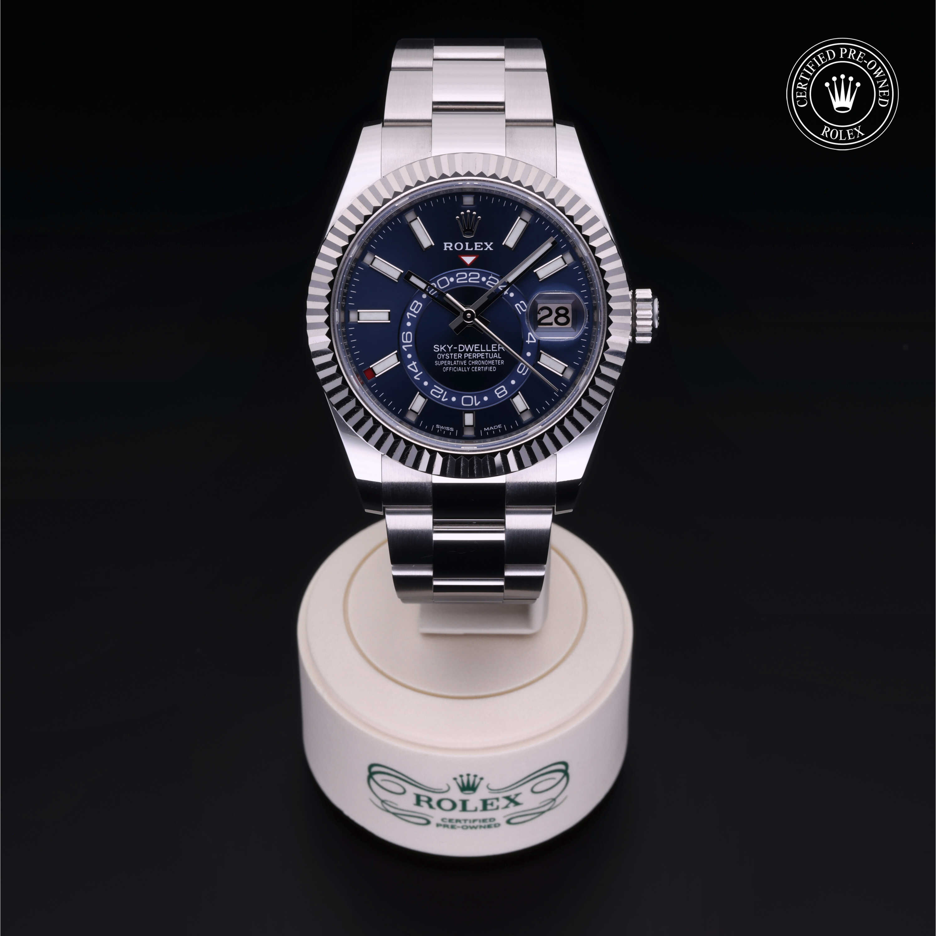 Rolex Sky-Dweller in Oystersteel and white gold M326934-0003 at Alson Jewelers