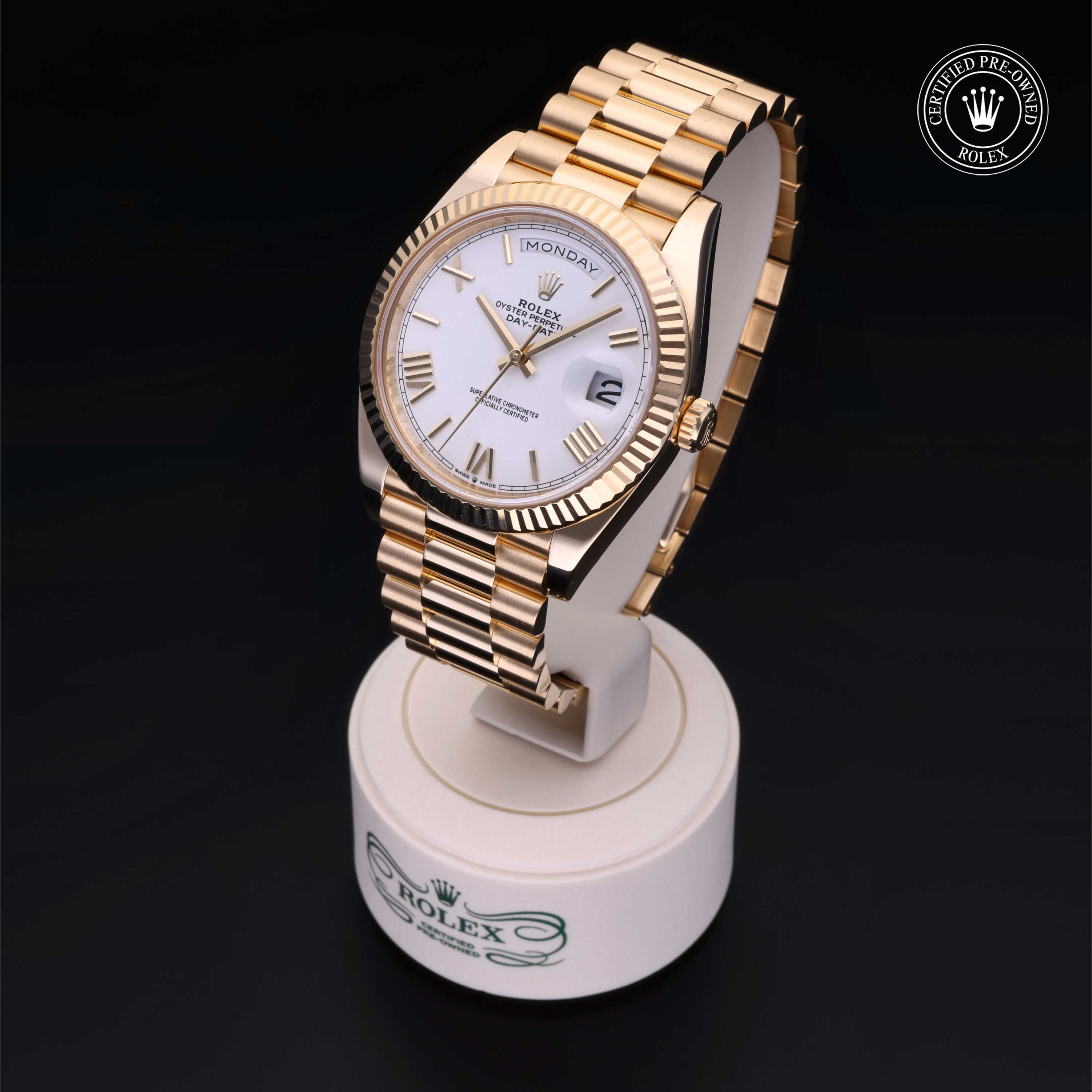 Rolex Day-Date in 18 ct yellow gold M228238-0042 at Alson Jewelers