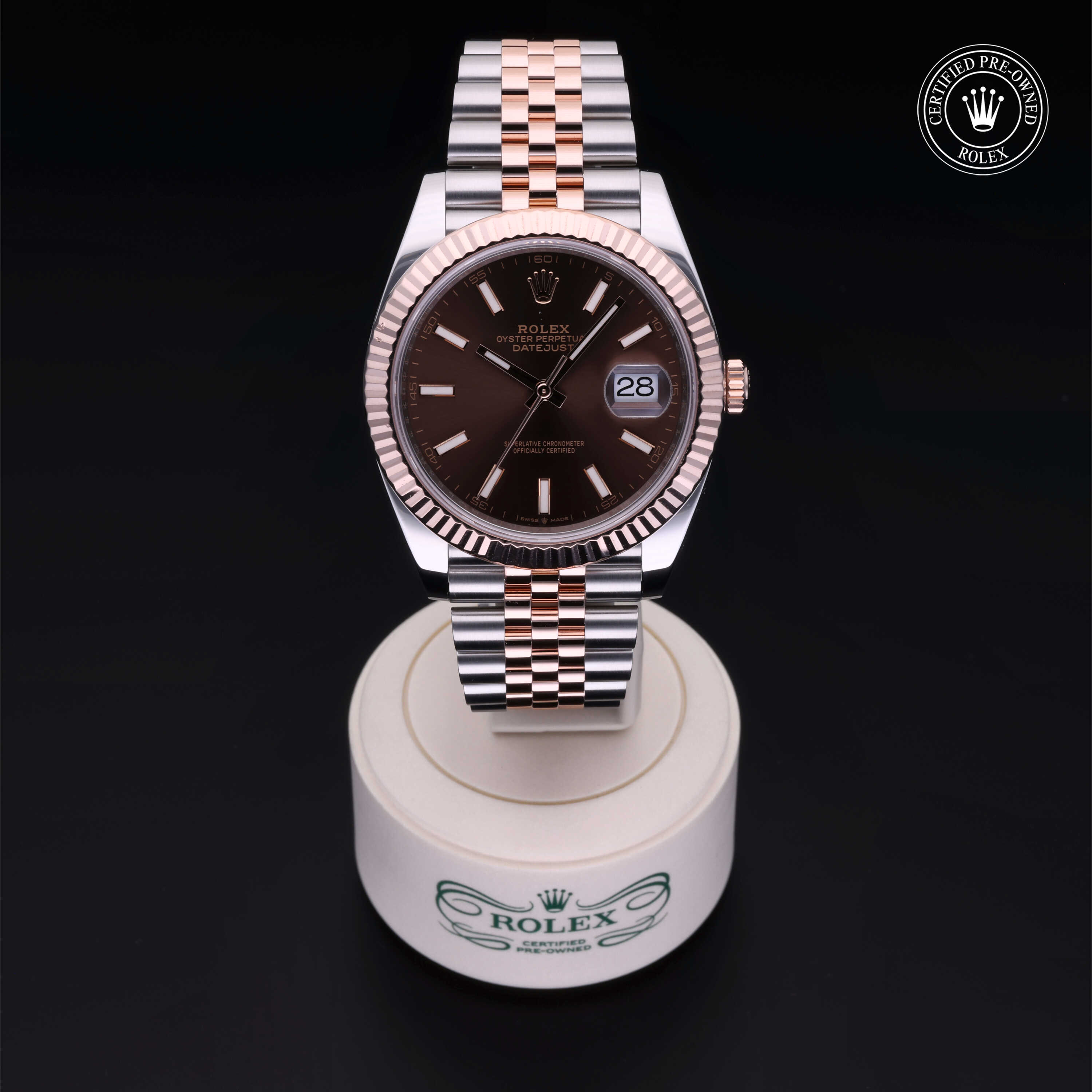 Rolex Datejust in Oystersteel and Everose gold M126331-0002 at Alson Jewelers