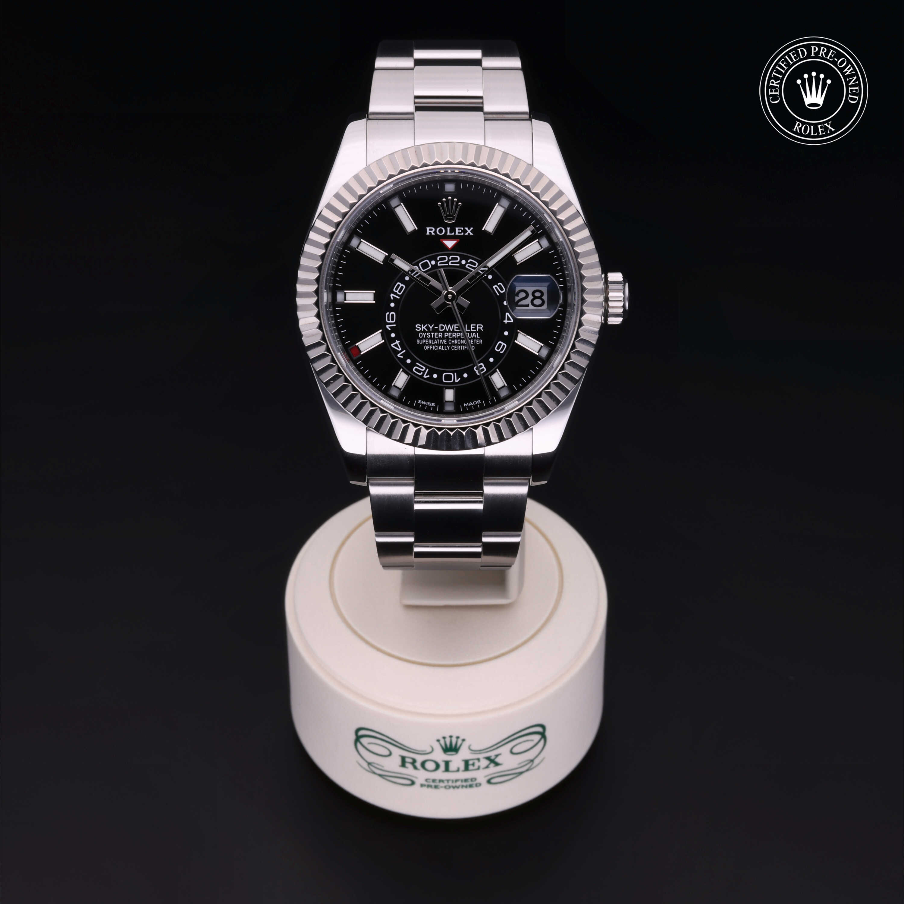 Rolex Sky-Dweller in Rolesor 18 Carat White M326934-0005 at Alson Jewelers