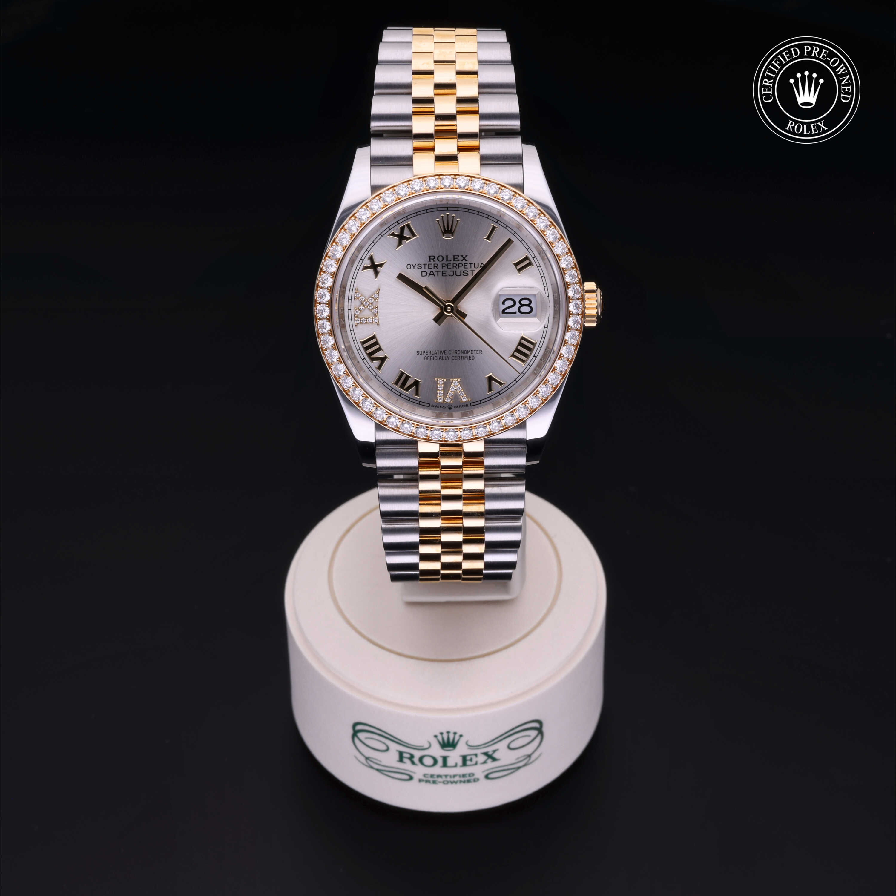 Rolex Datejust in Rolesor 18 Carat Yellow M126283RBR-0017 at Alson Jewelers