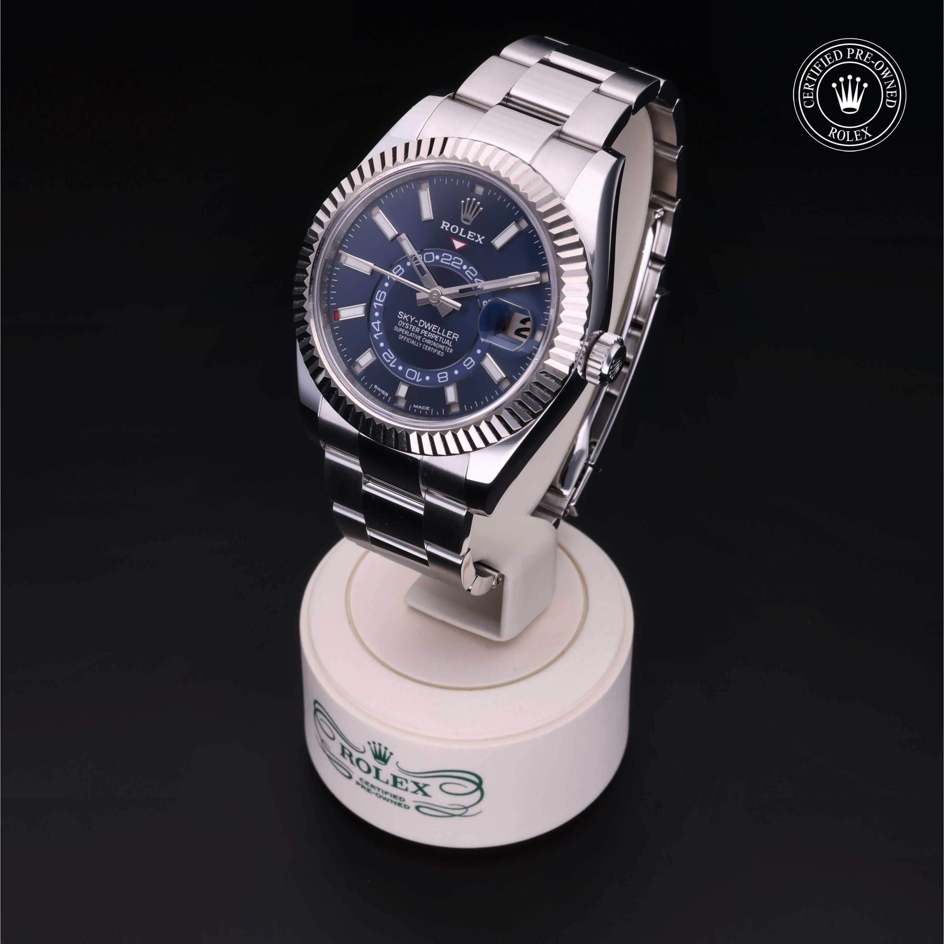 Rolex Sky-Dweller in Rolesor 18 Carat White M326934-0003 at Alson Jewelers