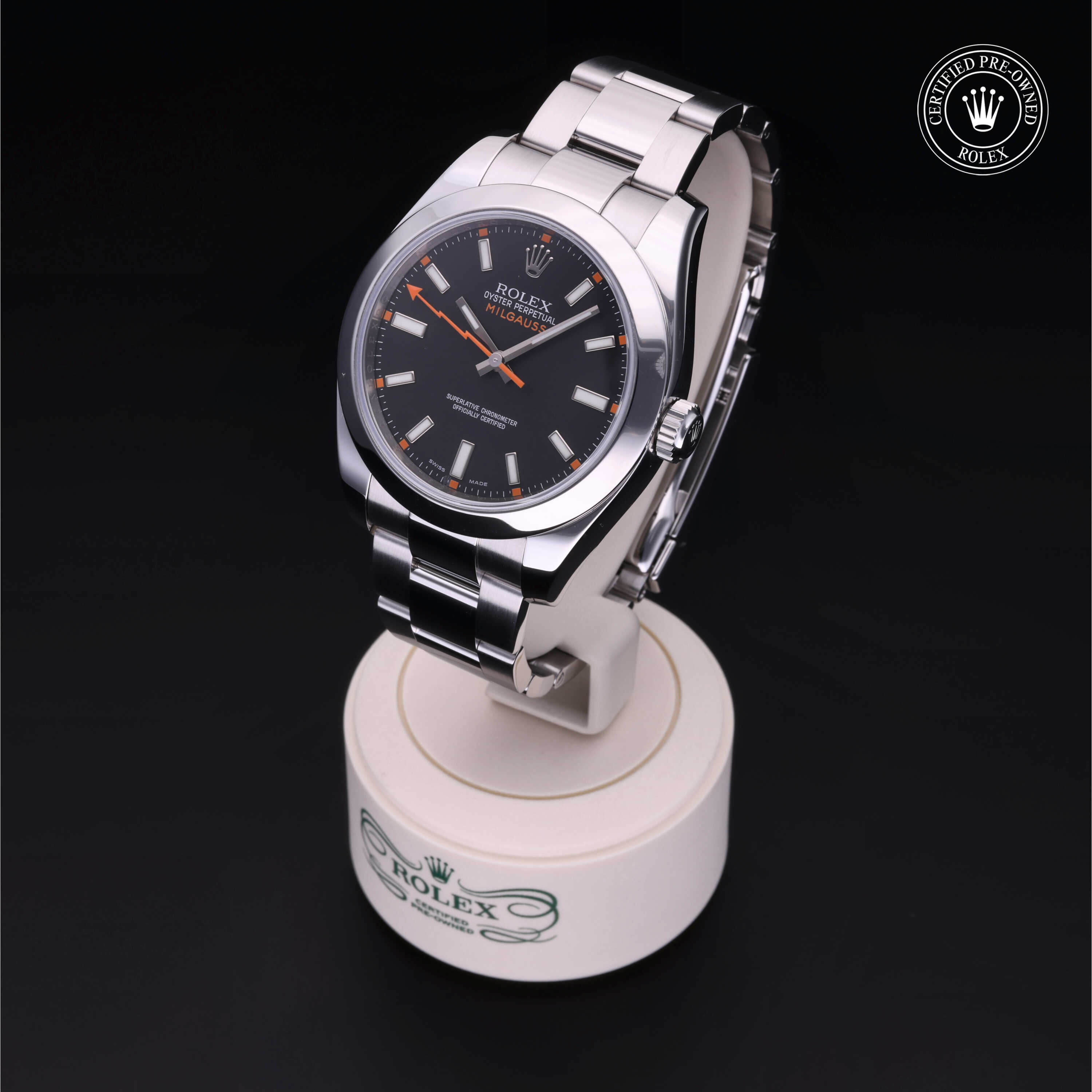 Rolex Milgauss in Oystersteel M116400-0001 at Alson Jewelers