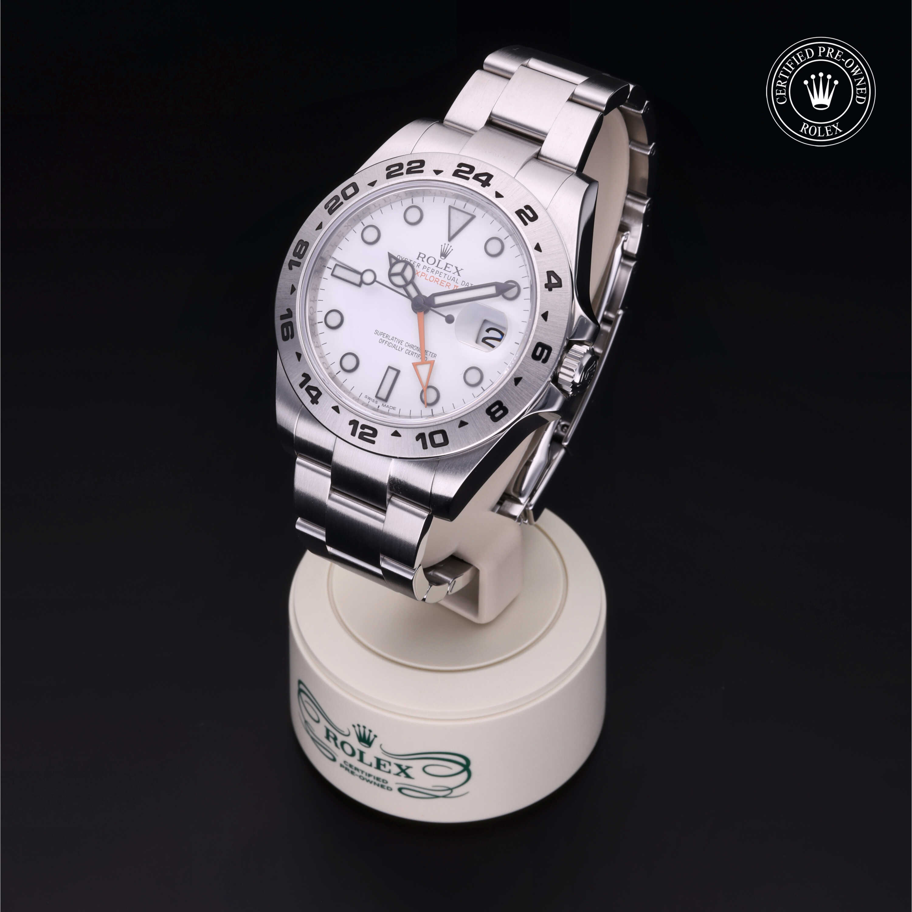 Rolex Explorer II in Oystersteel M216570-0001 at Alson Jewelers