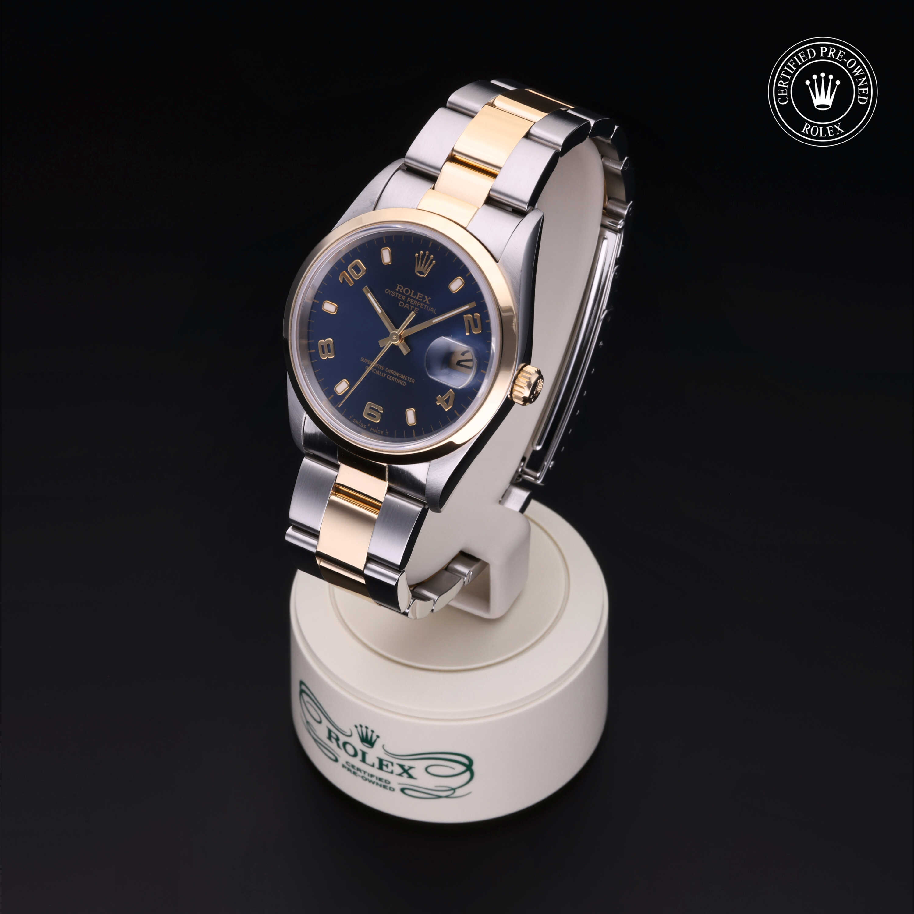 Rolex Oyster Perpetual in Rolesor 18 Carat Yellow M15203-0011 at Alson Jewelers