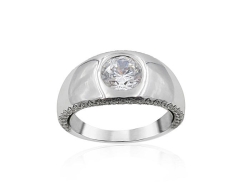 Alson Special Value 18K White Gold Diamond Engagement Ring, Center Stone Sold Separately