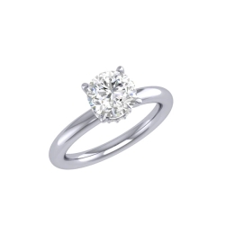 Alson Signature Collection 18K White Gold Diamond Engagement Ring, Center Stone Sold Separately