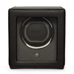 WOLF Cub Watch Winder With Cover In Black