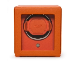 WOLF Cub Watch Winder With Cover In Orange