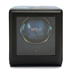 WOLF Elements Cub Single Watch Winder with Cover in Water